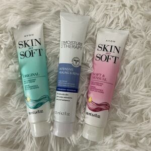 Avon Hand Cream Bundle Skin So Soft & Moisture Therapy | 3 Full Size NEW